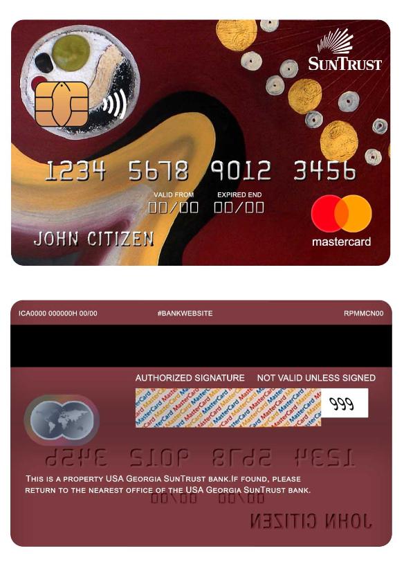 USA Georgia SunTrust bank mastercard
